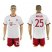 Bayern Munchen #25 Muller White Soccer Club Jersey