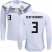 Germany #3 Plattenhardt White Home Long Sleeves Soccer Country Jersey