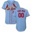 St. Louis Cardinals Majestic Alternate Authentic Collection Flex Base Custom Jersey Light Blue