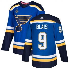Adidas St. Louis Blues #9 Sammy Blais Blue Home Authentic 2019 Stanley Cup Champions Stitched NHL Jersey