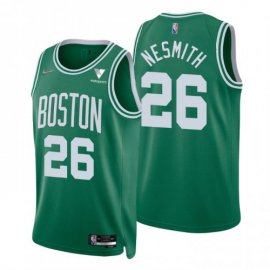 Nike Boston Celtics #26 Aaron Nesmith Green Mens 2021-22 NBA 75th Anniversary Diamond Swingman Jersey – Icon Edition Mens