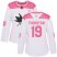 Adidas San Jose Sharks #19 Joe Thornton White/Pink Authentic Fashion Womens Stitched NHL Jersey