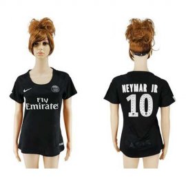 Womens Paris Saint-Germain #10 Neymar Jr Sec Away Soccer Club Jersey
