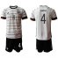 Germany #4 Ginter White Home Soccer Country Jersey