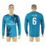 Real Madrid #6 Nacho Sec Away Long Sleeves Soccer Club Jersey