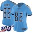 Nike Tennessee Titans #82 Delanie Walker Light Blue Alternate Womens Stitched NFL 100th Season Vapor Limited Jersey