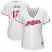 Cleveland Indians #12 Francisco Lindor White Mothers Day Cool Base Womens Stitched MLB Jersey