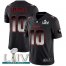 Nike San Francisco 49ers #10 Jimmy Garoppolo Black Super Bowl LIV 2020 Mens Stitched NFL Vapor Untouchable Limited Smoke Fashion Jersey