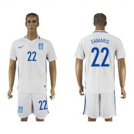Greece #22 Samaris Home Soccer Country Jersey