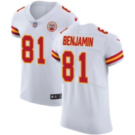 Nike Kansas City Chiefs #81 Kelvin Benjamin White Mens Stitched NFL Vapor Untouchable Elite Jersey