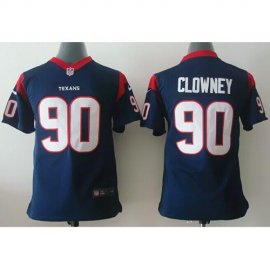 Nike Houston Texans #90 Jadeveon Clowney Navy Blue Team Color Youth Stitched NFL Elite Jersey