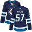 Adidas Winnipeg Jets #57 Tyler Myers Navy Blue Home Authentic Womens Stitched NHL Jersey