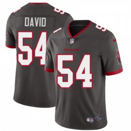 Tampa Bay Buccaneers #54 Lavonte David Mens Nike Pewter Alternate Vapor Limited Jersey