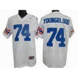 Florida Gators 74 Youngblood Tackle Twill 100 Year White NCAA Jerseys