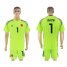 Colombia #1 Ospina Shiny Green Goalkeeper Soccer Country Jersey