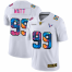 Houston Texans #99 J.J. Watt Mens White Nike Multi-Color 2020 NFL Crucial Catch Limited NFL Jersey
