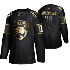 Adidas Florida Panthers #11 Jonathan Huberdeau Mens 2019 Black Golden Edition Authentic Stitched NHL Jersey
