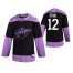 Adidas Minnesota Wild #12 Eric Staal Mens Black Hockey Fights Cancer Practice NHL Jersey