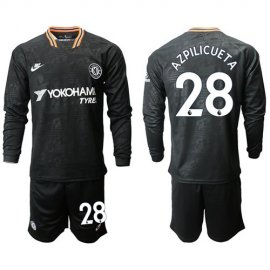 Chelsea #28 Azpilicueta Third Long Sleeves Soccer Club Jersey