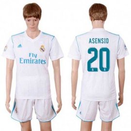 Real Madrid #20 Asensio White Home Soccer Club Jersey