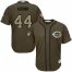 Cincinnati Reds #44 Aristides Aquino Green Salute to Service Stitched Youth MLB Jersey