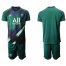Paris Saint-Germain Blank Green Goalkeeper Soccer Club Jersey