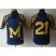 Kids Michigan Wolverines 21 Throwback Navy Blue NCAA Jerseys