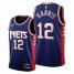 Brooklyn Brooklyn Nets #12 Joe Harris Womens 2021-22 City Edition Throwback 90s Wordmark Navy NBA Jersey Womens