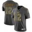 Nike Pittsburgh Steelers #12 Terry Bradshaw Gray Static Mens Stitched NFL Vapor Untouchable Limited Jersey
