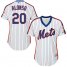 New York Mets #20 Pete Alonso White(Blue Strip) Alternate Womens Stitched MLB Jersey
