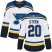 Adidas St. Louis Blues #20 Alexander Steen White Road Authentic Womens Stitched NHL Jersey