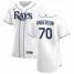 Tampa Bay Rays #70 Nick Anderson Mens Nike White Home 2020 Authentic Player MLB Jersey