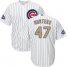 Chicago Cubs #47 Miguel Montero White(Blue Strip) 2017 Gold Program Cool Base Stitched Youth MLB Jersey