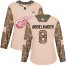 Adidas Detroit Red Wings #8 Justin Abdelkader Camo Authentic 2017 Veterans Day Womens Stitched NHL Jersey