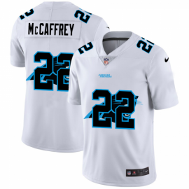 Carolina Carolina Panthers #22 Christian McCaffrey White Mens Nike Team Logo Dual Overlap Limited NFL Jersey