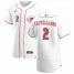 Cincinnati Reds #2 Nick Castellanos Mens Nike White Home 2020 Authentic Player MLB Jersey