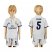 Real Madrid #5 Zidane White Home Kid Soccer Club Jersey
