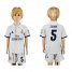 Real Madrid #5 Zidane White Home Kid Soccer Club Jersey