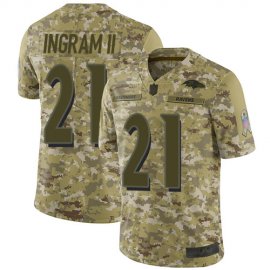 Nike Baltimore Ravens #21 Mark Ingram II Camo Youth Stitched NFL Limited 2018 Salute to Service Jersey