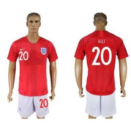 England #20 Alli Away Soccer Country Jersey