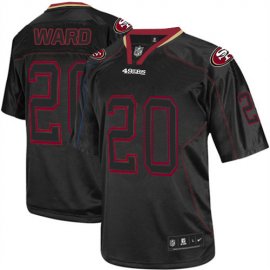 Nike San Francisco 49ers #20 Jimmie Ward Lights Out Black Mens Stitched NFL Elite Jersey