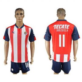 Guadalajara #11 Brizuela Home Soccer Club Jersey