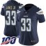 Nike Los Angeles Chargers #33 Derwin James Jr Navy Blue Team Color Womens Stitched NFL 100th Season Vapor Limited Jersey