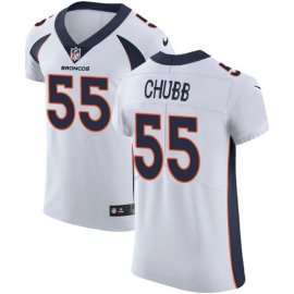 Nike Denver Broncos #55 Bradley Chubb White Mens Stitched NFL Vapor Untouchable Elite Jersey