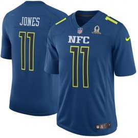 Nike Atlanta Falcons #11 Julio Jones Navy Mens Stitched NFL Game NFC 2017 Pro Bowl Jersey