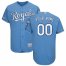 Kansas City Royals Majestic Alternate Authentic Collection Flex Base Custom Jersey Light Blue