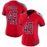 Nike Tennessee Titans #49 Nick Dzubnar Red Womens Stitched NFL Limited Inverted Legend Jersey