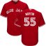 Toronto Blue Jays #55 Russell Martin Red Cool Base Canada Day Stitched Youth MLB Jersey