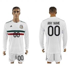 Mexico Personalized Away Long Sleeves Soccer Country Jersey