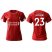 Womens Liverpool #23 Shaqiri Red Home Soccer Club Jersey